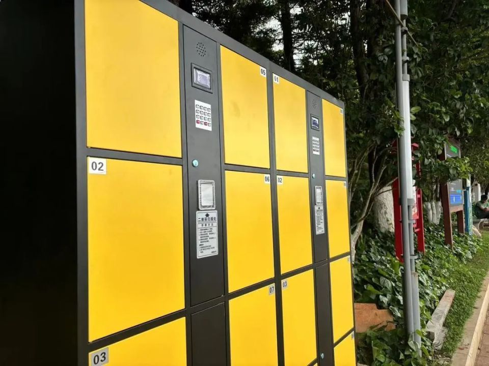 呈贡区洛龙公园智能储物柜"上岗"啦!