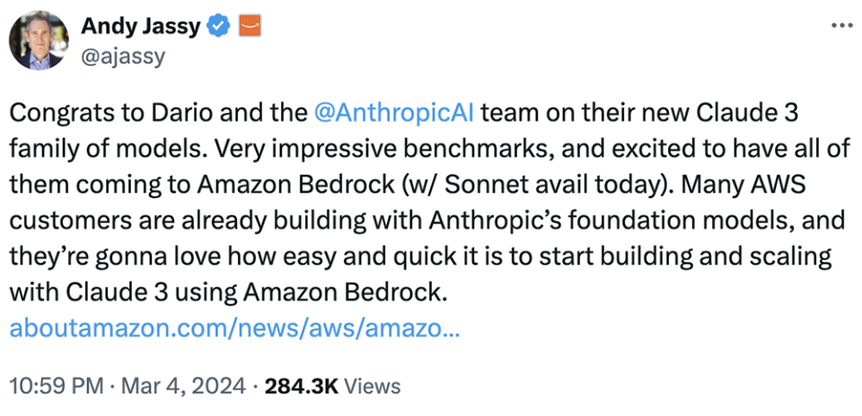 制衡openai,claude 3给ai创企吃了颗定心丸