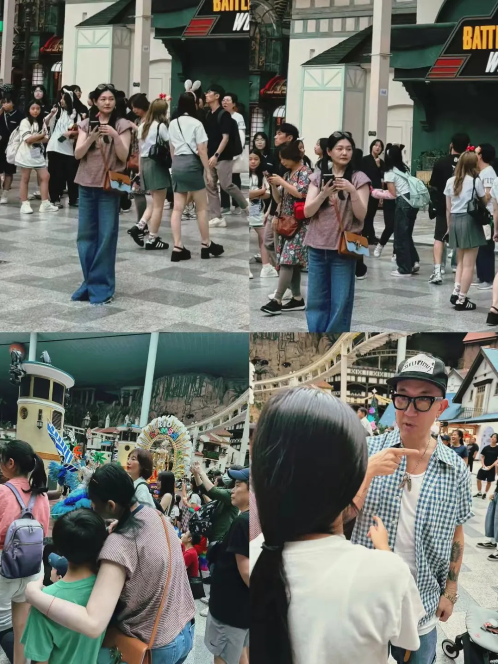 而照片被曝光,网友最初以为是路人街拍?