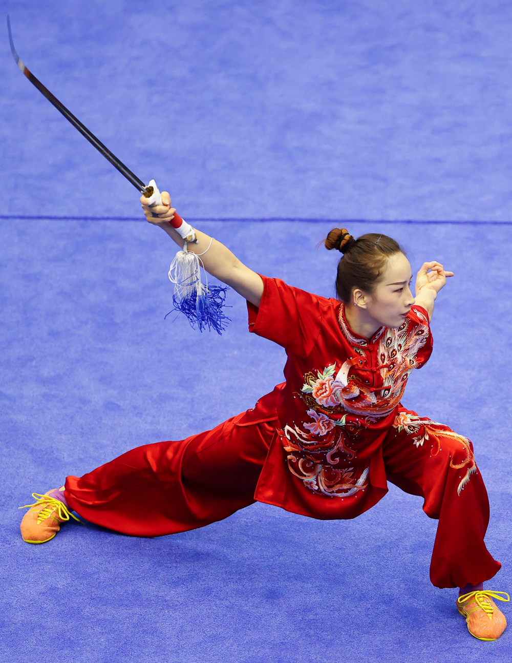 武术套路大学组女子自选剑术赛况