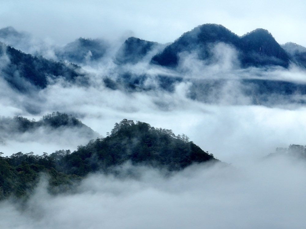 云雾缭绕的照片图片