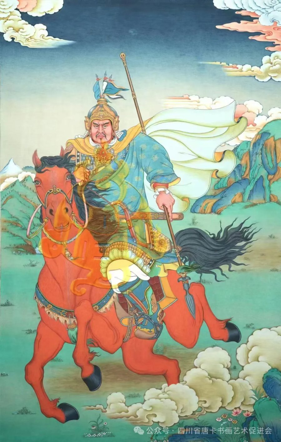 展现非物质文化遗产魅力格萨尔王百位大将唐卡作品展国庆节前亮相四川