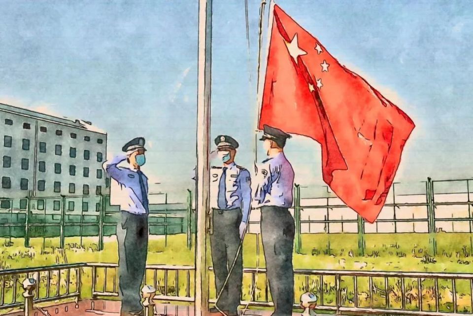大墙里的水彩速写,定格监狱民警的长假执勤值守_腾讯新闻
