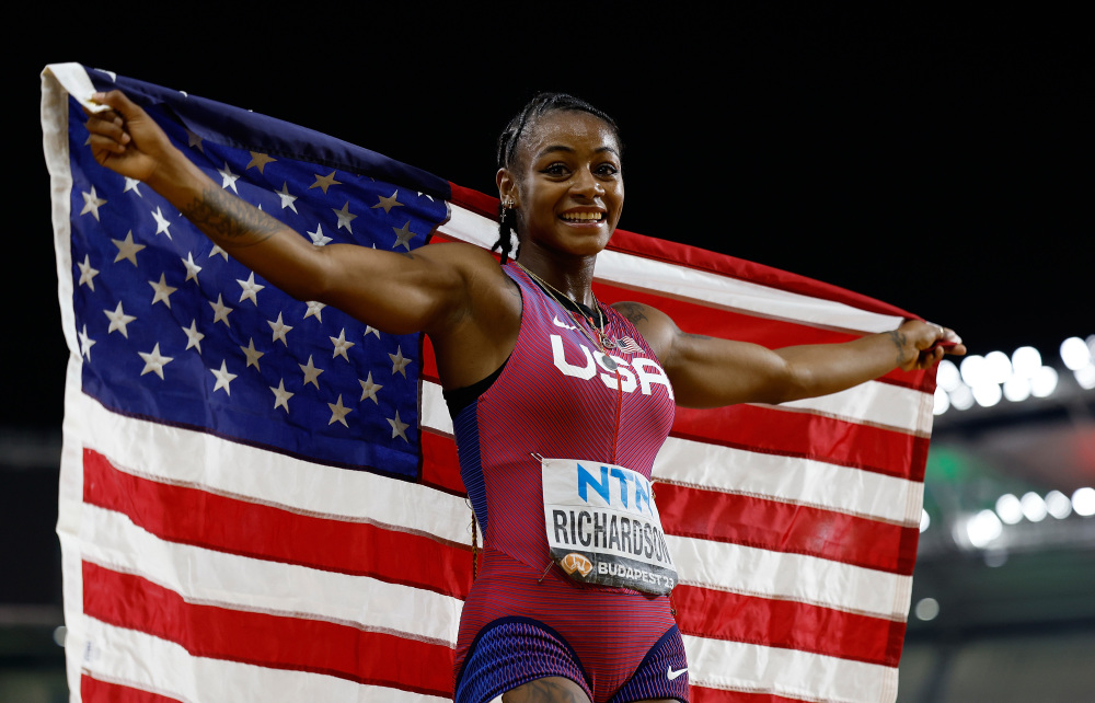 (田径世锦赛)女子百米:理查德森打破赛会纪录夺冠-腾讯新闻