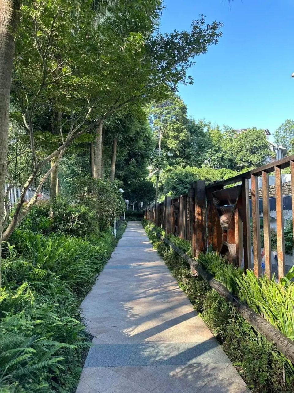 金林半岛绿化"本项目绿化多,水景多,虽然户数少,但维护社区需要投入的