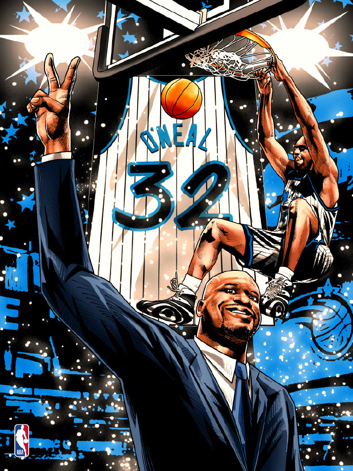 奥尼尔32号球衣正式退役:队史首人 历史第4人 上台致辞获欢呼