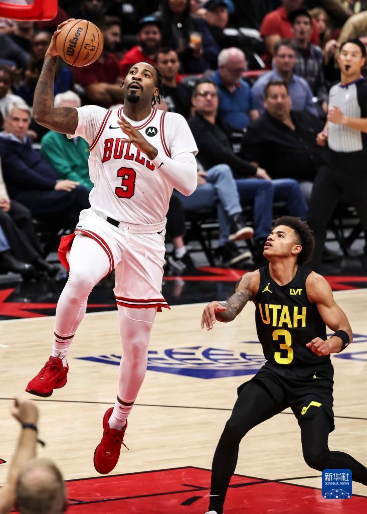 nba常规赛公牛胜爵士