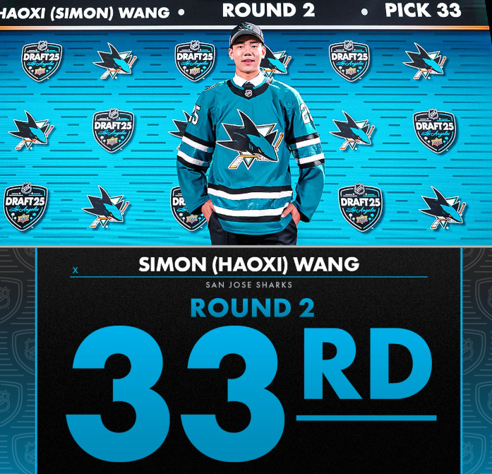 北京小伙创造中国出生选手NHL选秀排位最高纪录 妈妈甚至买下一支球队让他升级