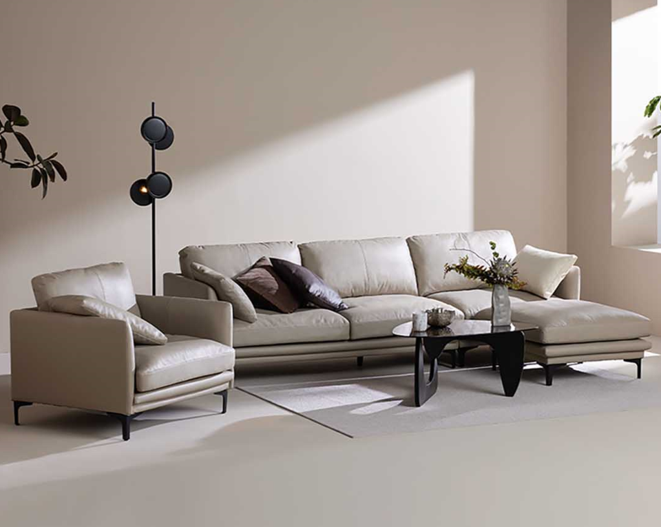 松软有型,为懒惰而生,8h大c位抗菌真皮沙发轻松解锁第二"卧室"