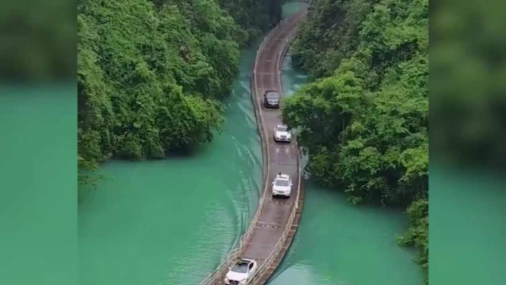 官方通报网红浮桥汽车落水5人死亡,景区已暂停营业_腾讯新闻