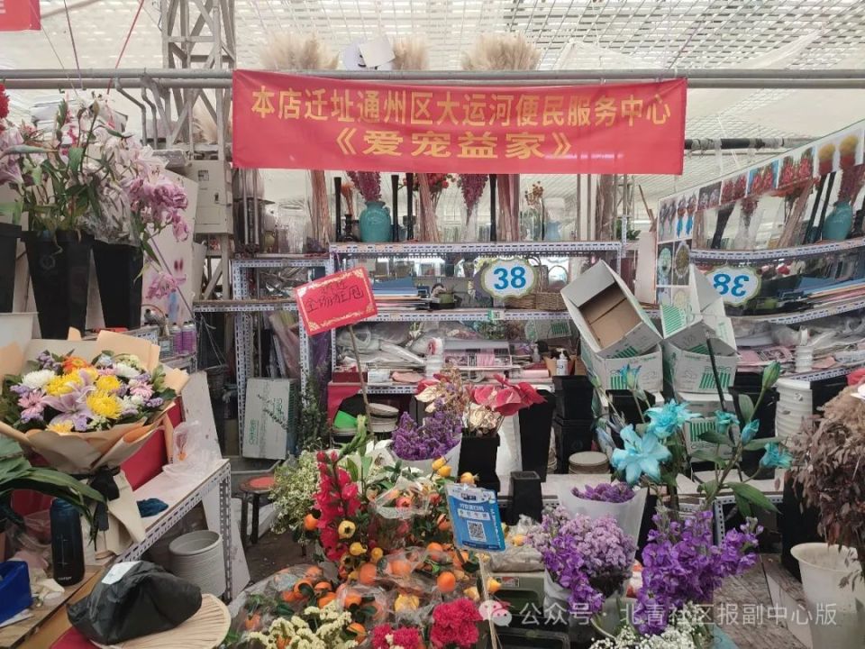 也有摊位选择迁至通州区大运河便民服务中心"爱宠益家",西门运动休闲