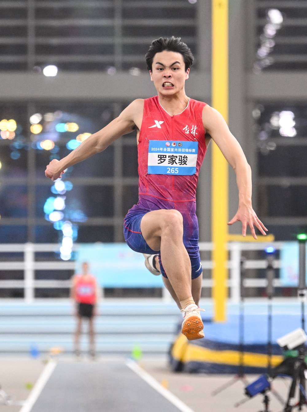 田径全国室内锦标赛男子三级跳远赛况