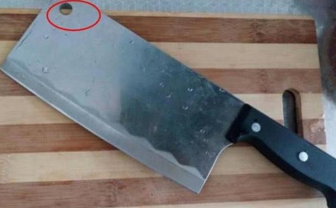 菜刀上的小孔到底是干什么用的