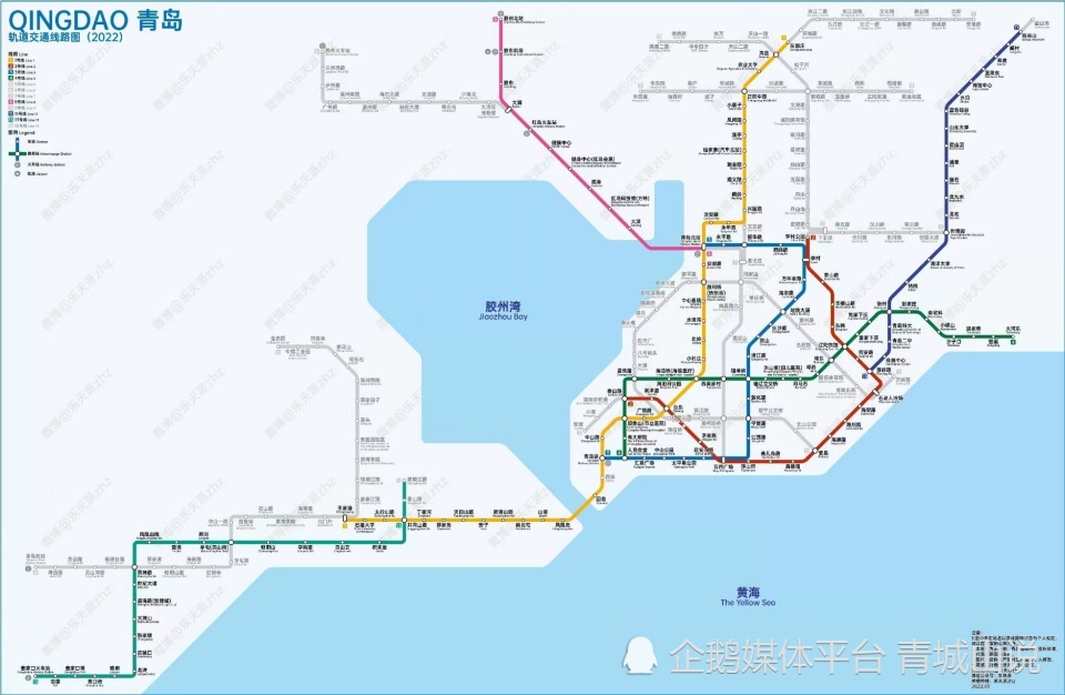 青岛地铁线路图2020年图片