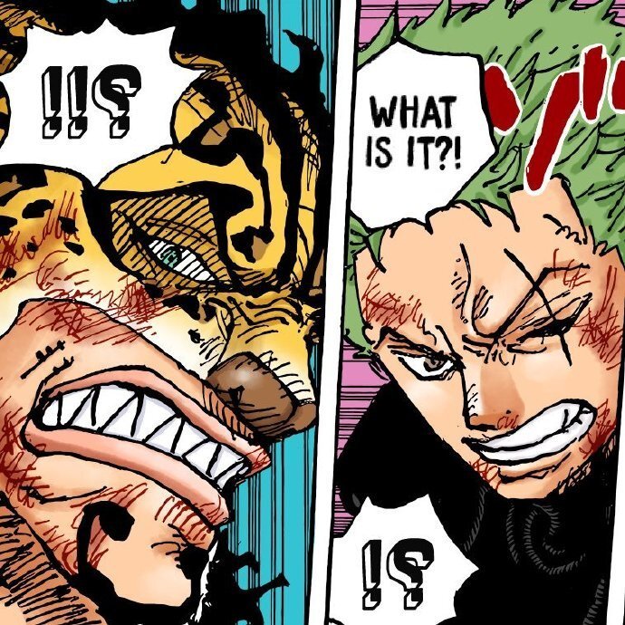 海贼王1107话情报图,路奇嘲笑索隆拖累团队,山治用爱