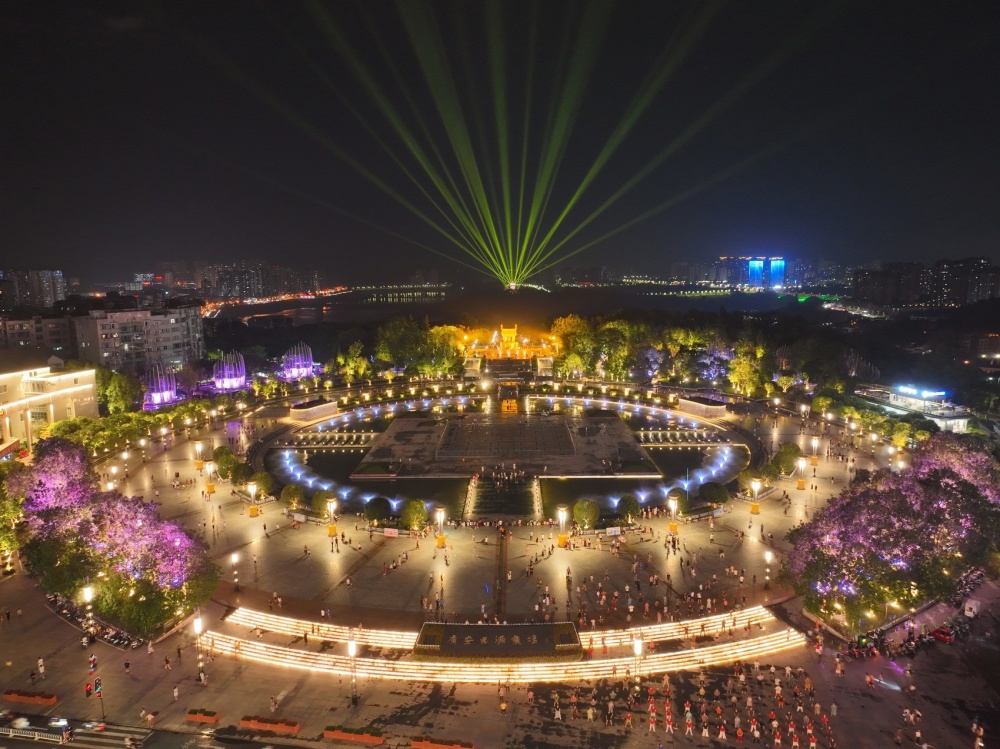 广安思源广场水景表演节目单和时间表来了