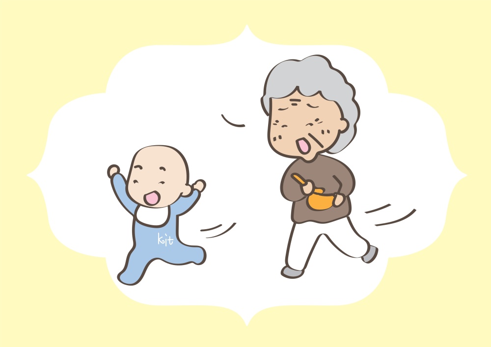 宝宝前面"跑",饭在后面"追"?养娃真心不简单_腾讯新闻