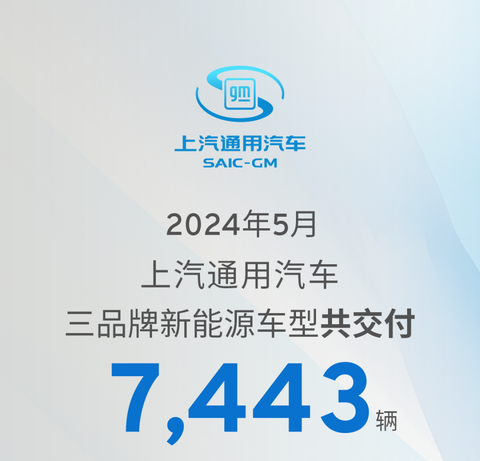 每天车闻:上汽通用三品牌5月交付新能源车7443辆