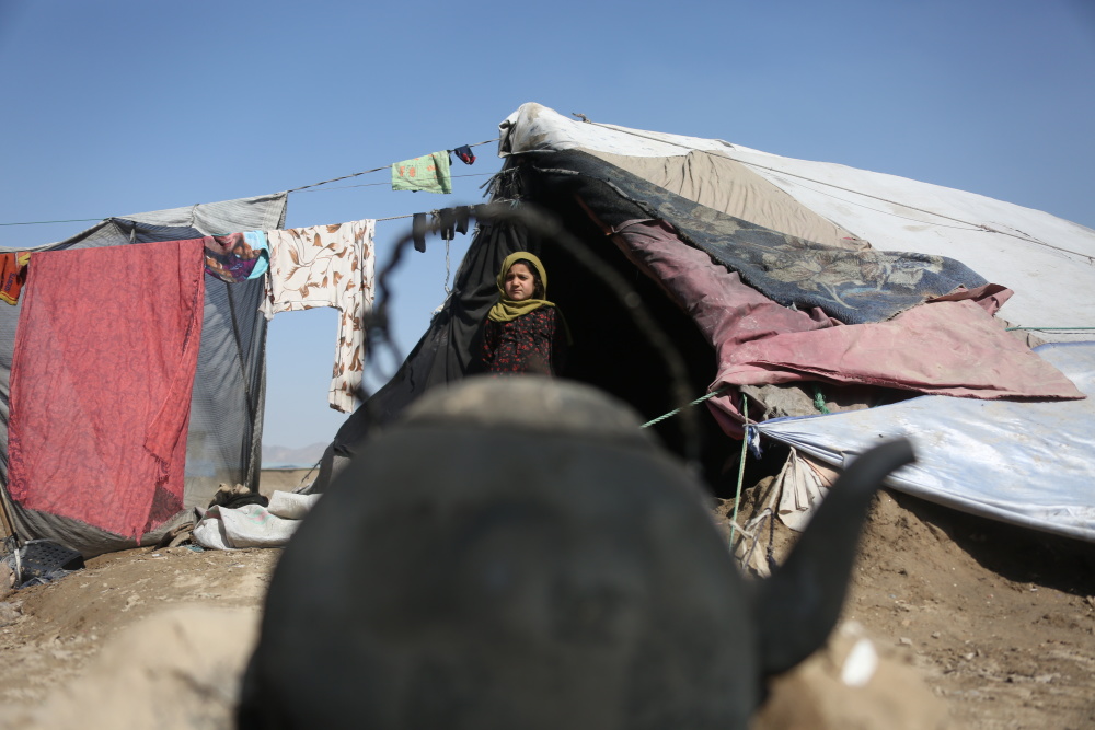 新华社发(塞夫拉赫曼·萨菲摄)这是3月14日在阿富汗喀布尔拍摄的帐篷