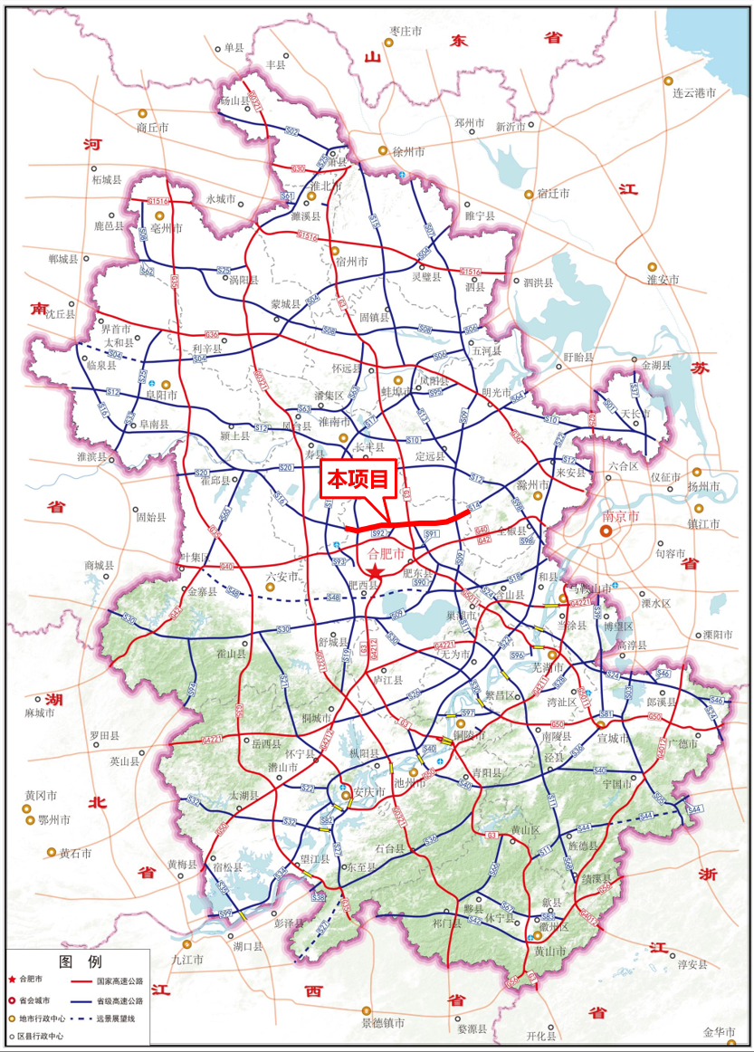 合凤高速公路线路图图片