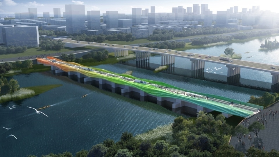 银山路水闸效果图天虹路水闸,银山路水闸工程是天府旌城的重点建设