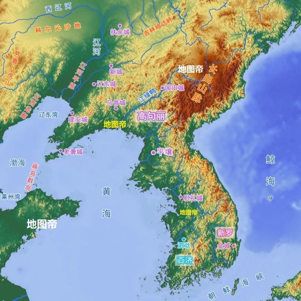 虛而入北上,鼎盛時期勢力範圍擴張到大同江沿岸,囊括的大半個朝鮮半島