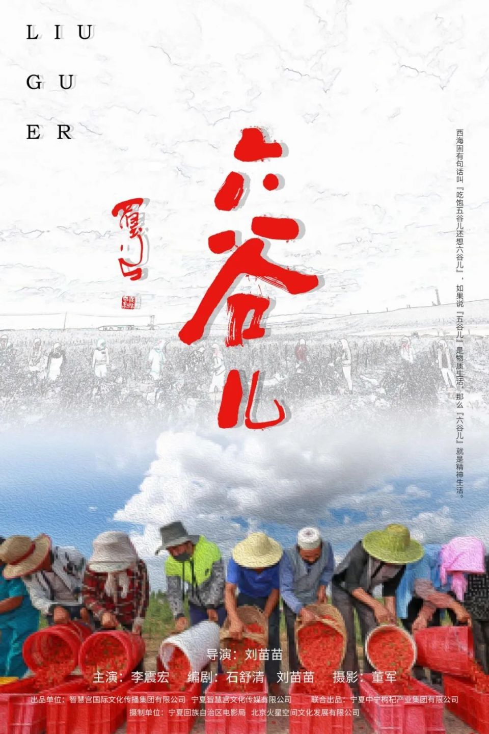 海报丨唱响乡村振兴华美乐章  电影《六谷儿》宁夏首映