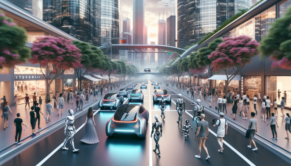 机器人出租陆续出现现在的城市街道和低空,这是一种未来出行的方式