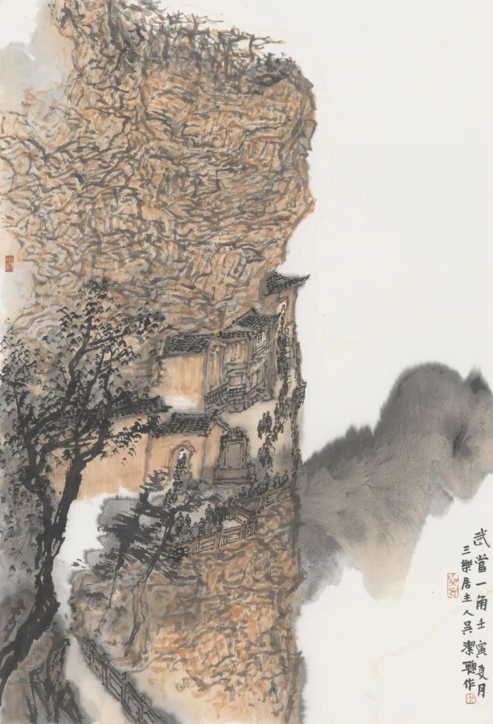 2022年吴洁聪 《石窟漫游记》 290cm×182cm  2023年艺术家简介吴洁聪