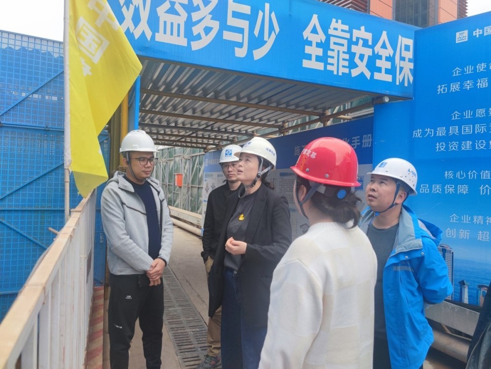 成都市东部新区公服局局长刘辉一行检查指导中建二局项目