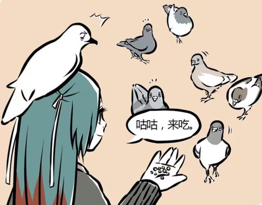 非人哉：精卫的脑袋有多强？顶海燕轻轻松松，还能顶着豆豆和家人-古次元