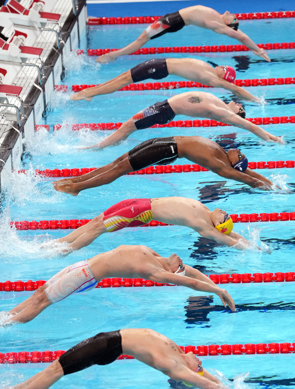 巴黎奥运会丨游泳——中国队获男子4x100米混合泳接力金牌(16)