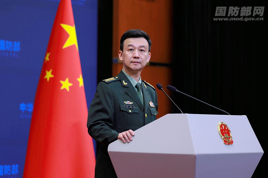 2024年4月国防部新闻发言人吴谦就近期涉军问题发布消息