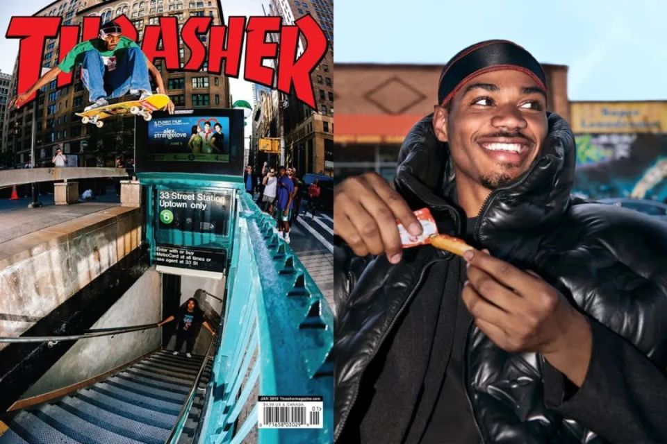 在 supreme 滑板片 blessed 中个人片段获得thrasher 2018 年度滑手