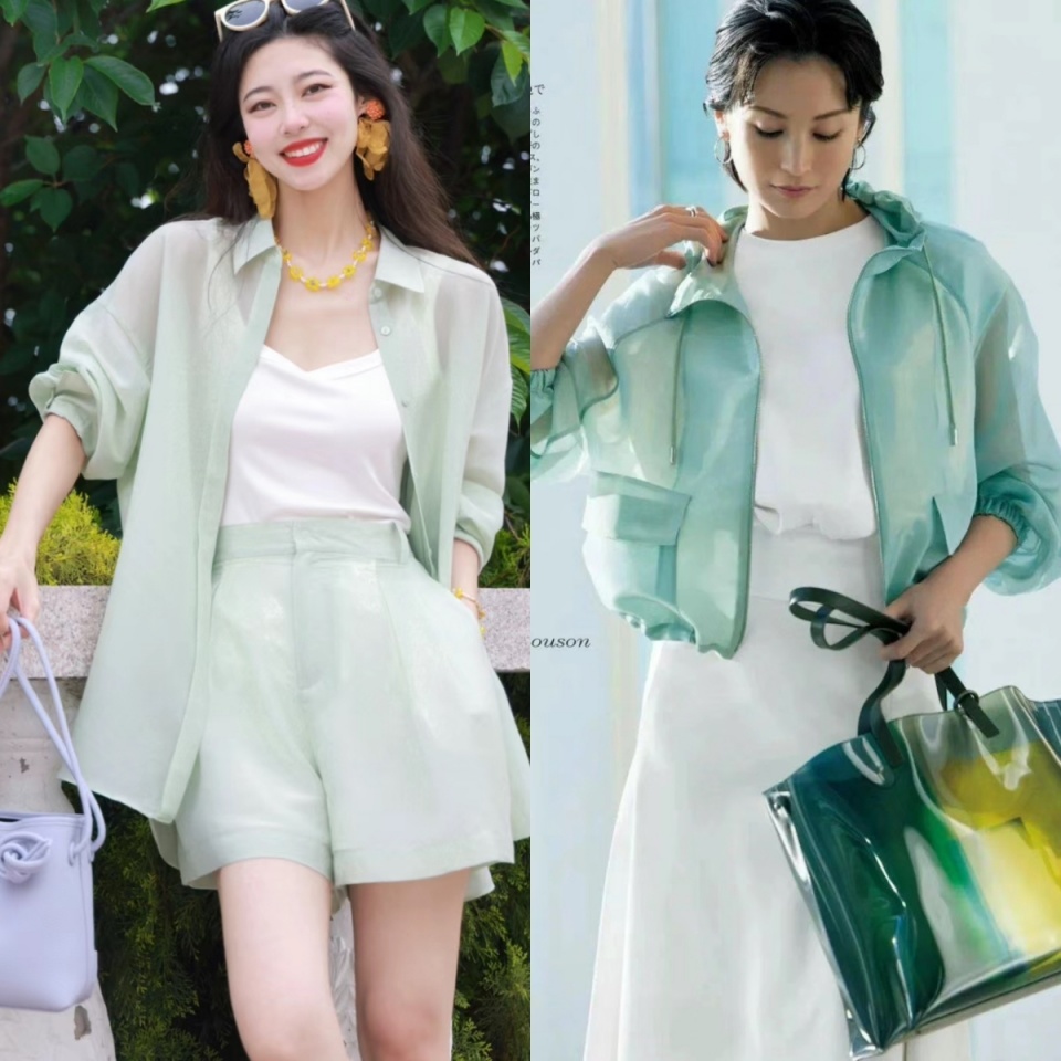 白色衣服这样搭配才好看,而且显年轻,有活力,很适合炎热的夏季