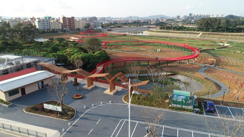 【图集】东莞塘厦凤凰花海水岸公园首开区建成启用_腾讯新闻