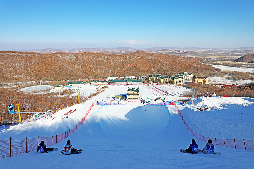 内蒙最大滑雪场图片