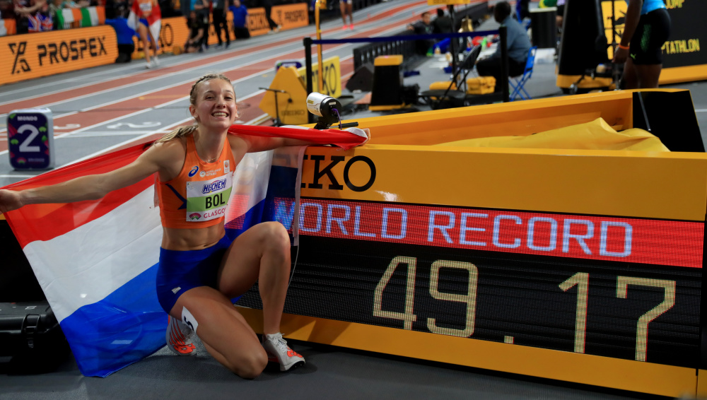 田径——室内世锦赛:波尔打破室内女子400米世界纪录