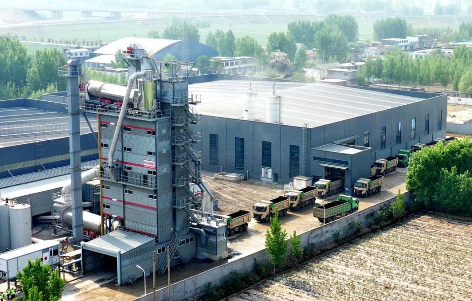 薛城区沥青生产为筑路产业强链