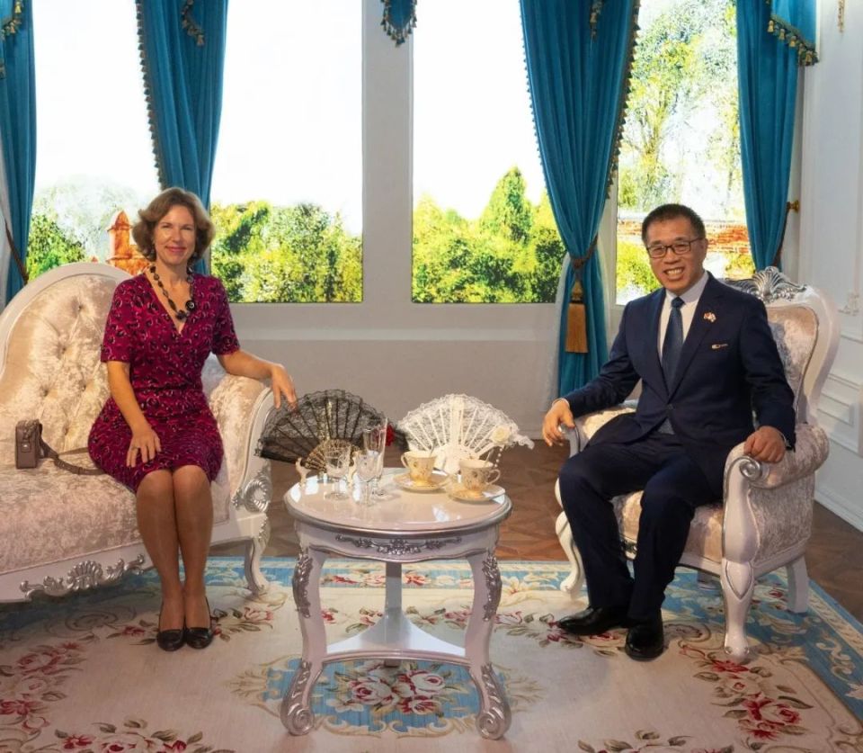 王宁院长会见英国驻华大使吴若兰