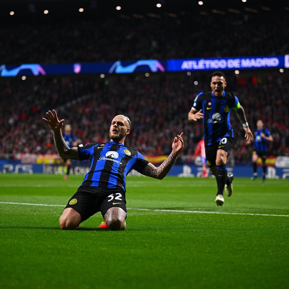 欧冠刷爆26纪录马竞点球之王终结国米13连胜桑乔破门创历史