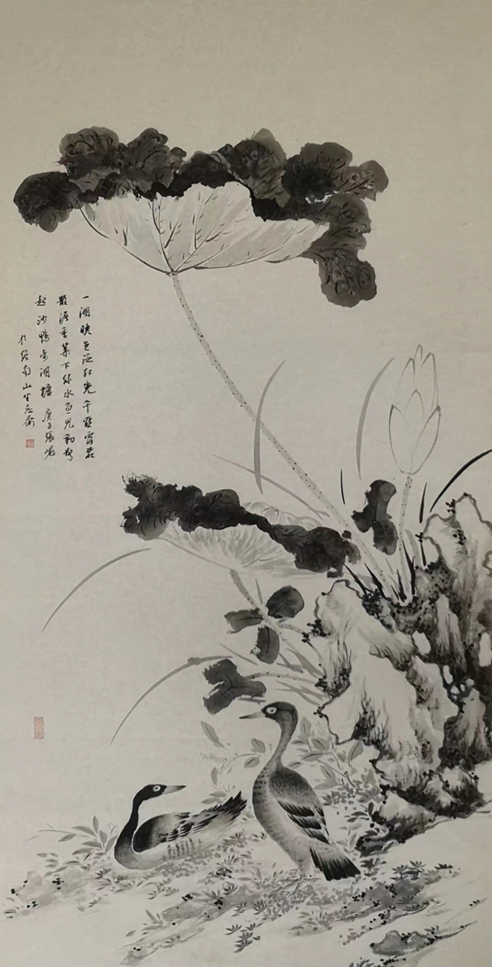 张岩是一位书画艺术的继承者,同时还是一位传授者,他的绘画技巧一方面