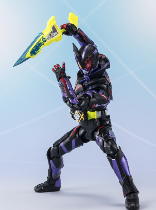 《假面骑士01》中,"使用"绝灭驱动器",搭配"亚克蝎子程式升华钥"变身