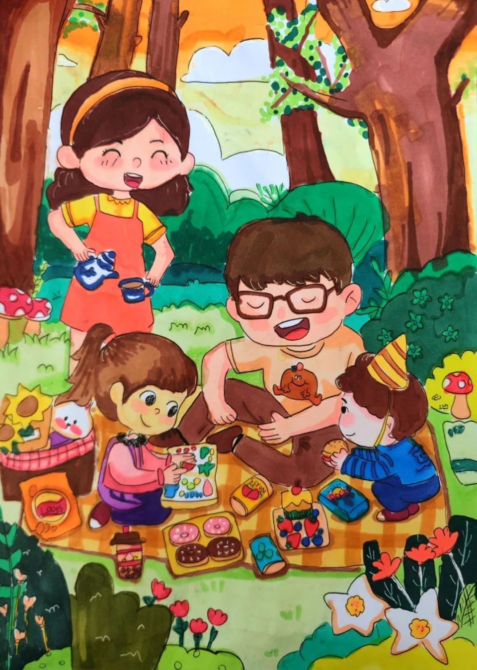 京城小画师为童年"画像"!