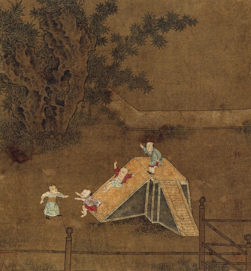 《婴戏图》苏杜齐名 两宋发展中国很早就有以儿童为主题的绘画传统