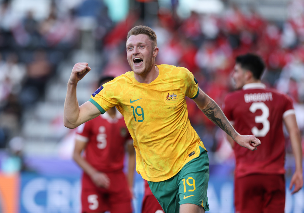 足球——八分之一决赛:澳大利亚晋级(2)