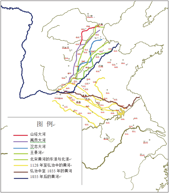 黄河历代变迁图文图片