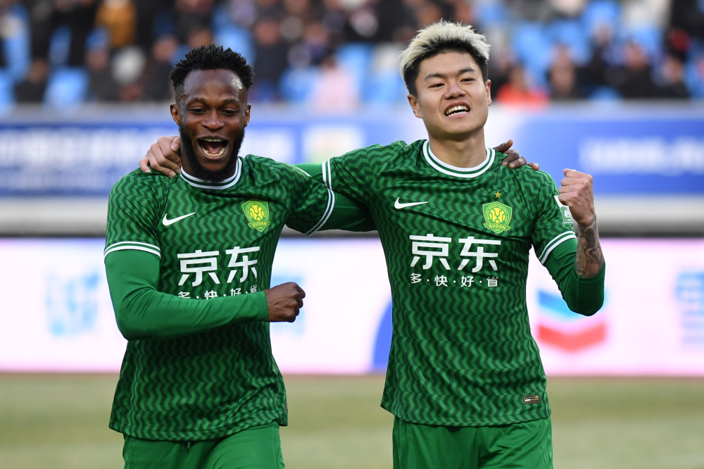 足球——中超:北京国安胜沧州雄狮