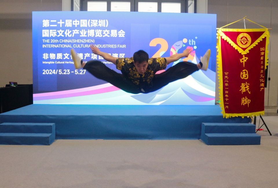 中国非遗武术——"戳脚"首次亮相文博会