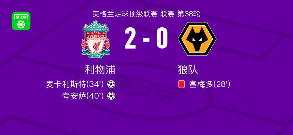 埃利奥特vs狼队全场数据:1助攻,5次关键传球